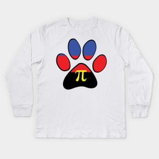 Polyamory Pride Paw Kids Long Sleeve T-Shirt